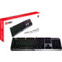 MSI VIGOR Low Profile Wired Gaming Keyboard USB 2.0 RGB LED Volume Control Media Center VIGOR GK50 LOW PROFILE VIGOR GK50 LOW VIGOR GK50 LOW PROFILE