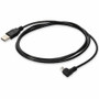 AddOn 2m USB A 2.0 Male to Micro-USB B 2.0 Right-Angle Male Black Cable - 6.6 ft (2 m) Micro-USB-B/USB-A Data Transfer Cable for PC, - (Fleet Network)