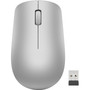Lenovo 530 Wireless Mouse (Platinum Grey) - Optical - Wireless - Radio Frequency - 2.40 GHz - Platinum Gray - USB Type A - 1200 dpi - (Fleet Network)
