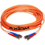 Axiom Fiber Optic Duplex Network Cable - 98.4 ft Fiber Optic Network Cable for Network Device - First End: 2 x Male Network - Second 2 (Fleet Network)