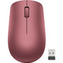 Lenovo 530 Wireless Mouse (Cherry Red) - Optical - Wireless - Radio Frequency - 2.40 GHz - Cherry Red - USB Type A - 1200 dpi - Scroll (Fleet Network)