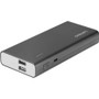 Lenovo Power Bank PA10400 Black - For Mobile Phone, Tablet PC, Electronic Device, USB Device - Lithium Polymer (Li-Polymer) - 10400 - (Fleet Network)