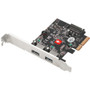 SIIG USB 3.1 2-Port PCIe Host Adapter - Type-A - PCI Express 3.0 x4 - Plug-in Card - 2 USB Port(s) - 2 USB 3.1 Port(s) - PC (Fleet Network)