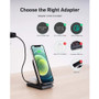 AUKEY Aircore 2-in-1 Wireless Charging Stand - 5 V AC, 9 V AC Input - 9 V DC, 12 V DC Output - Input connectors: USB (LC-A2)