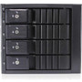 iStarUSA BPN-SEA340HD-BLACK Drive Enclosure for 5.25" - Serial ATA/600, 12Gb/s SAS Host Interface Internal - Black - 4 x HDD Supported (Fleet Network)