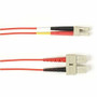 Black Box Fiber Optic Duplex Patch Network Cable - 98.4 ft Fiber Optic Network Cable for Network Device - First End: 2 x SC Network - (Fleet Network)