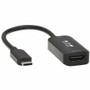 Tripp Lite series USB-C to HDMI Adapter, 4K 60Hz, HDR, DP 1.4 Alt Mode, HDCP 2.2, Black - 1 x Type C USB 3.1 (Gen 1) USB Male - 1 x - (Fleet Network)