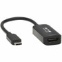 Tripp Lite series U444-06N-HDR-B USB-C to HDMI Adapter Cable, M/F, Black, 6 in. - 1 x Type C USB 3.1 (Gen 1) USB Male - 1 x HDMI HDMI (Fleet Network)