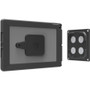 Compulocks MNTXWM01 Magnetix Magnetic Tablet Wall Mount Kit - Black - Cable Lock - Low-Profile Design