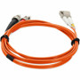 AddOn 2m ST to LC Orange OM3 Duplex OFNR (Riser-Rated) Fiber Patch Cable - 6.6 ft (2 m) Fiber Optic Network Cable for Network Device - (ADD-ST-LC-2M5OM3-OE)