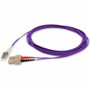 AddOn 10m SC to LC Purple OM1 Duplex OFNR (Riser-Rated) MMF Fiber Patch Cable - 32.8 ft (10 m) Fiber Optic Network Cable for Network - (Fleet Network)