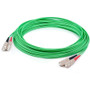 AddOn 70m SC to SC Green OM1 Duplex OFNR (Riser-Rated) MMF Fiber Patch Cable - 229.7 ft (70 m) Fiber Optic Network Cable for Network - (Fleet Network)