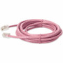 AddOn 7ft Pink CAT 6 PVC Ethernet Cable Non-Booted RJ-45 M/M - 7 ft (2.13 m) Category 6 Network Cable for Network Device - First End: (ADD-7FCAT6NB-PK)