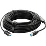 Vaddio USB 3.0 Active Optical Cable Type B to Type A - Plenum Rated - 98.4 ft Fiber Optic Data Transfer Cable for PTZ Camera, Bridge - (Fleet Network)