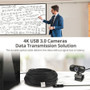 SIIG USB 3.0 Active Optical Cable A To B 164 Foot 50 Meter Hybrid Fiber For Camera Notebook TV Transfer Female Optic CB-US0V11-S1