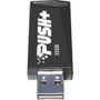 Patriot Memory Push+ USB 3.2 GEN. 1 FLASH DRIVE - 128 GB - USB 3.2 (Gen 1) - Black - 2 Year Warranty (Fleet Network)