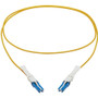 Tripp Lite series N381C-01M 400Gb Duplex Singlemode 9/125 OS2 Fiber Optic Cable, Yellow, 1 m - 3.3 ft (1 m) Fiber Optic Network Cable (N381C-01M)
