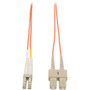Tripp Lite series Fiber Optic Duplex Patch Cable - 16.4 ft (5 m) Fiber Optic Network Cable - First End: 2 x LC - Male - Second End: 2 (Fleet Network)