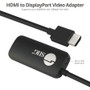 SIIG HDMI To DisplayPort 1.2 4K Video Converter Adapter For Sources Displays CB Audio/Video Digital Male Type A X CB-H21811-S1