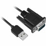 SIIG USB to Serial Adapter - 3.3 ft (1.01 m) Serial/USB Data Transfer Cable for Computer, Notebook, Modem, ISDN Termination Adapter, - (Fleet Network)