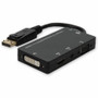 AddOn DisplayPort 1.2 Male to DVI, HDMI, VGA Female Black Adapter Which Comes with Audio For Resolution Up to 1920x1200 (WUXGA) - 8" - (Fleet Network)