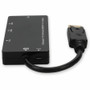 AddOn DisplayPort 1.2 Male to DVI, HDMI, VGA Female Black Adapter Which Comes with Audio For Resolution Up to 1920x1200 (WUXGA) - 8" - (DP2VGAA-AA)