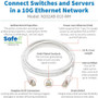 Tripp Lite series N262AB-010-WH Cat.6A S/FTP Network Cable - 10 ft (3.05 m) Category 6a Network Cable for Network Device, Patch Panel, (N262AB-010-WH)