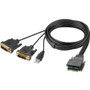 Belkin Modular DVI Dual-Head Host Cable 6 ft. - 6 ft (1.83 m) DVI/Modular/USB-A KVM Cable for KVM Console, KVM Switch, Computer, Mouse (F1DN2MOD-HC-D06)