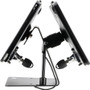 CTA Digital Security Dual-Tablet Kiosk Stand for iPad Air 3 (2019), iPad Pro 10.5 and iPad 10.2 Gen 7th/ 8th/ 9th, Black - 2 Supported (PAD-DSTB10)