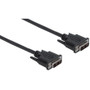 Manhattan Digital DVI-D Single Link Video Cable, 1.8m, Male to Male, Fully Shielded, Compatible with DVD-D, Black, Lifetime Warranty, (355322)