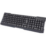 Manhattan Enhanced Keyboard - Cable Connectivity - USB Interface - 107 Key(s) - Computer - Windows - Black (Fleet Network)
