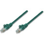 Intellinet Network Patch Cable, Cat6, 0.5m, Green, CCA, U/UTP, PVC, RJ45, Gold Plated Contacts, Snagless, Booted, Lifetime Warranty, - (Fleet Network)
