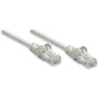 Intellinet Network Patch Cable, Cat6, 7.5m, Grey, CCA, U/UTP, PVC, RJ45, Gold Plated Contacts, Snagless, Booted, Lifetime Warranty, - (336758)