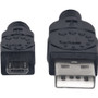 Manhattan Hi-Speed USB 2.0 A Male/Micro-B Male USB Device Cable, 6', Black - 6 ft (1.83 m) USB Data Transfer Cable for Notebook - End: (307178)