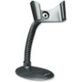 Manhattan Handheld Barcode Scanner Stand, Gooseneck with base, suitable for table mount or wall mountable, Black, Lifetime Warranty, - (460842)