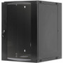 Intellinet Wall Mount Network Cabinet Double Section Depth Black Flatpack Max 19 Inch Three Year Warranty For 713887