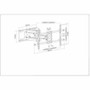 Manhattan TV & Monitor Mount, Wall, Full Motion, 1 screen, Screen Sizes: 37-75" , Black, VESA 200x200 to 800x400mm, Max 75kg, LFD, & 3 (461290)