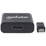 Manhattan Mini DisplayPort To HDMI Active Adapter Cable Male Female Black 4K Compatible Three Year Warranty Polybag 152570