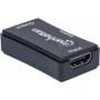 Manhattan 4K HDMI Repeater / Extender - 4096 x 2160 - 164.04 ft (50000 mm) Maximum Operating Distance - 1 x HDMI In - 1 x HDMI Out - - (Fleet Network)