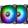 Thermaltake Pure Duo 12 ARGB Sync Radiator Fan (2-Fan Pack)-Black - 2 Pack - 4.72" (120 mm) Maximum Fan Diameter - 2 x Fan(s) - 56.51 (Fleet Network)