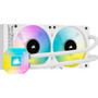 Corsair iCUE H100i ELITE CAPELLIX Liquid CPU Cooler - White - 2 x Fan(s) - 2400 rpm - Liquid Cooler Cooler - Magnetic Levitation - H3 (Fleet Network)