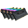 Corsair Vengeance RGB Pro 32GB (4 x 8GB) DDR4 DRAM 3600MHz C16 Memory Kit - Black - For Motherboard, Desktop PC - 32 GB (4 x 8GB) - - (Fleet Network)