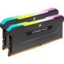 Corsair Vengeance RGB Pro SL 16 GB DDR4 Memory Kit Dual Channel Slim Profile Lighting Motherboard Desktop Server Black DRAM For CMH16GX4M2Z3600C16