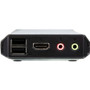 ATEN 2-Port USB 4K HDMI Cable KVM Switch with Remote Port Selector - 2 Computer(s) - 4096 x 2160 - 5 x USB - 3 x HDMI (Fleet Network)