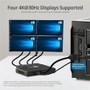SIIG 4 Port DisplayPort 1.4 MST Hub Splitter For Multi Monitor 7680 X 4320 USB To CE-DP0R11-S1