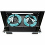 Tripp Lite series N48M-2M24L12-20 Preloaded Fiber Panel - 12 x Duplex - 1U High - Aqua, Black, White - 19" Wide - Rack-mountable (N48M-2M24L12-20)
