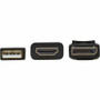 Tripp Lite series P567-02M HDMI to DisplayPort 1.2 Active Adapter Cable, Black, 2 m (6.6 ft.) - 6.6 ft (2 m) DisplayPort/HDMI/USB A/V (P567-02M)