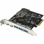 Vantec 5 Port USB 3.2 PCIe Host Card Total With Dual C And Triple A Ports Express Plug-in UASP PCI S UGT-PC3A2C