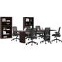 Safco 6830BMBL Medina Basic Task Chair - Black - 5-Star Base with Armrests - Adjustable Seat/Back/Arm - 275 lb Capacity