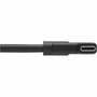 Tripp Lite series U420-02M-RA USB-C to USB-C Cable, M/M, Black, 2 m (6.6 ft.) - 6.6 ft (2 m) Thunderbolt 3 Data Transfer Cable for PC, (U420-02M-RA)